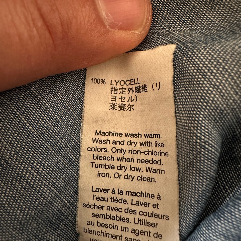 Gap Lyocell Denim Button Down - image 5